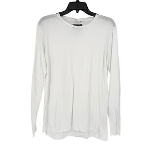 Zanerobe White Long Sleeve T-Shirt Men’s S Basic Casual Layering